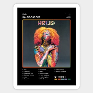 Kelis - Kaleidoscope Tracklist Album Sticker